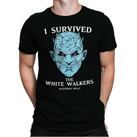 White Walker Survivor - Mens Premium T-Shirts RIPT Apparel Small / Black