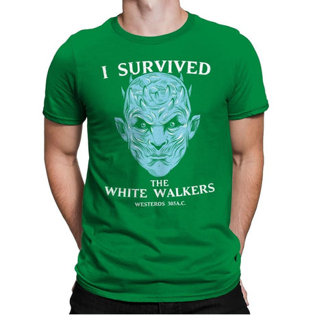 White Walker Survivor - Mens Premium T-Shirts RIPT Apparel Small / Kelly Green