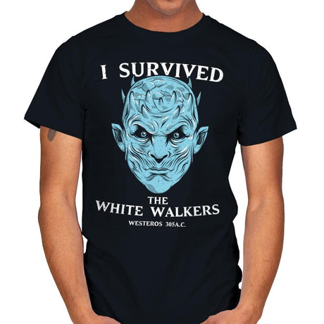 White Walker Survivor - Mens T-Shirts RIPT Apparel Small / Black