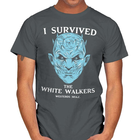 White Walker Survivor - Mens T-Shirts RIPT Apparel Small / Charcoal