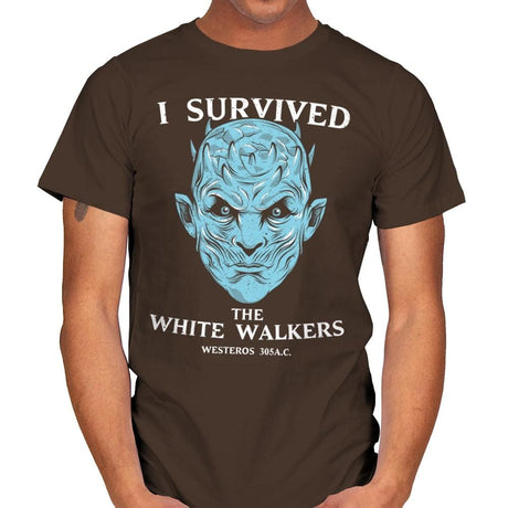 White Walker Survivor - Mens T-Shirts RIPT Apparel Small / Dark Chocolate
