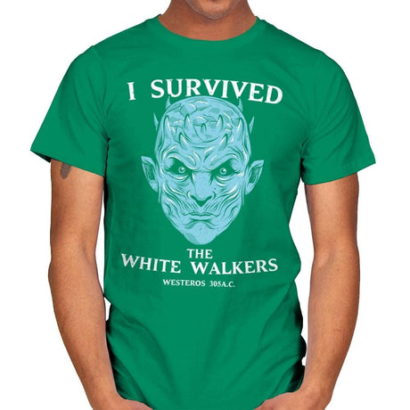 White Walker Survivor - Mens T-Shirts RIPT Apparel Small / Kelly Green