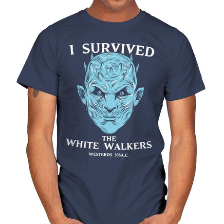 White Walker Survivor - Mens T-Shirts RIPT Apparel Small / Navy