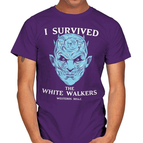 White Walker Survivor - Mens T-Shirts RIPT Apparel Small / Purple