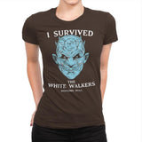 White Walker Survivor - Womens Premium T-Shirts RIPT Apparel Small / Dark Chocolate
