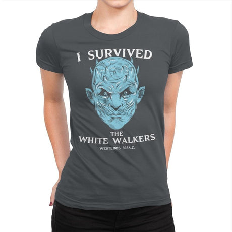 White Walker Survivor - Womens Premium T-Shirts RIPT Apparel Small / Heavy Metal