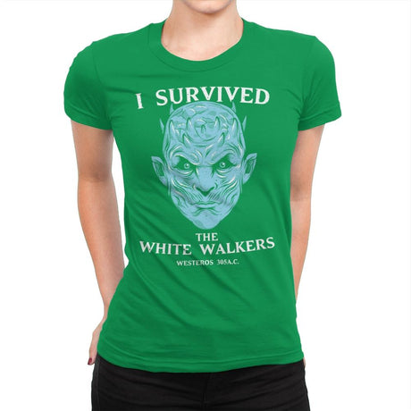 White Walker Survivor - Womens Premium T-Shirts RIPT Apparel Small / Kelly Green