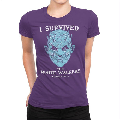 White Walker Survivor - Womens Premium T-Shirts RIPT Apparel Small / Purple Rush