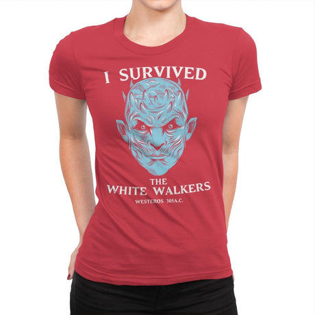 White Walker Survivor - Womens Premium T-Shirts RIPT Apparel Small / Red