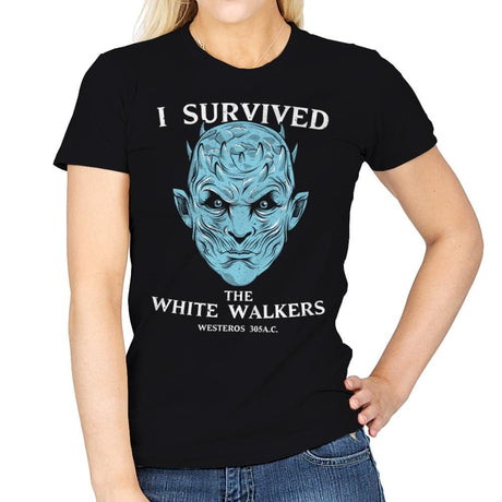 White Walker Survivor - Womens T-Shirts RIPT Apparel Small / Black