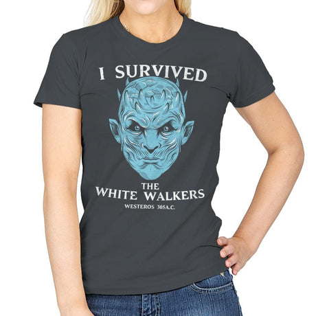White Walker Survivor - Womens T-Shirts RIPT Apparel Small / Charcoal