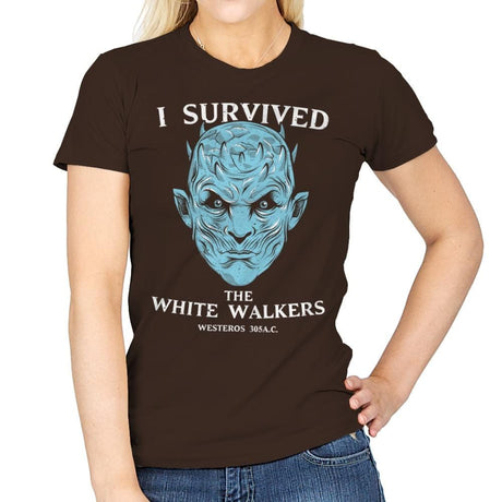 White Walker Survivor - Womens T-Shirts RIPT Apparel Small / Dark Chocolate