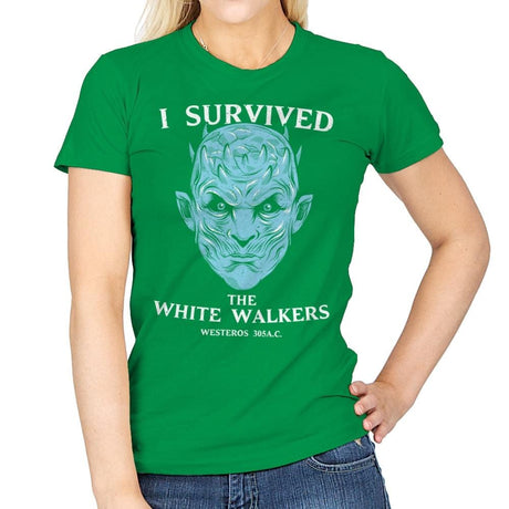 White Walker Survivor - Womens T-Shirts RIPT Apparel Small / Irish Green