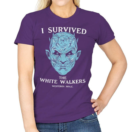 White Walker Survivor - Womens T-Shirts RIPT Apparel Small / Purple