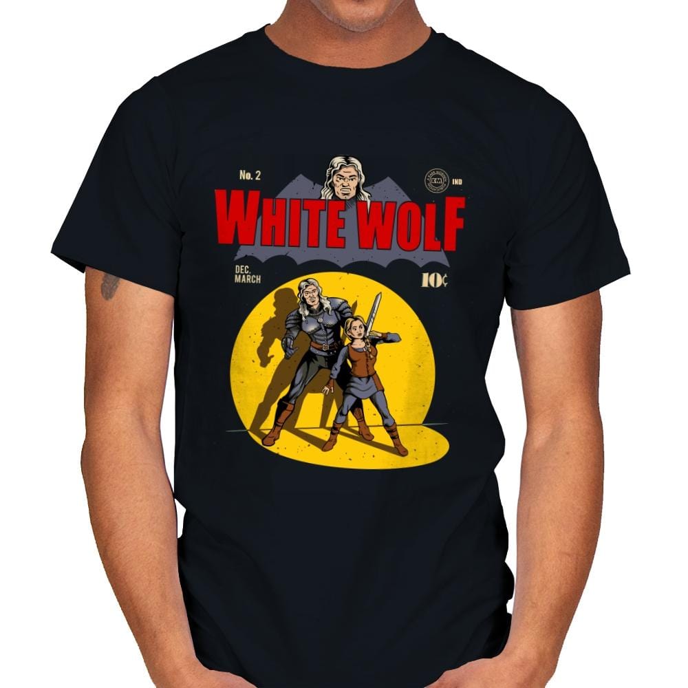White Wolf - Mens T-Shirts RIPT Apparel Small / Black