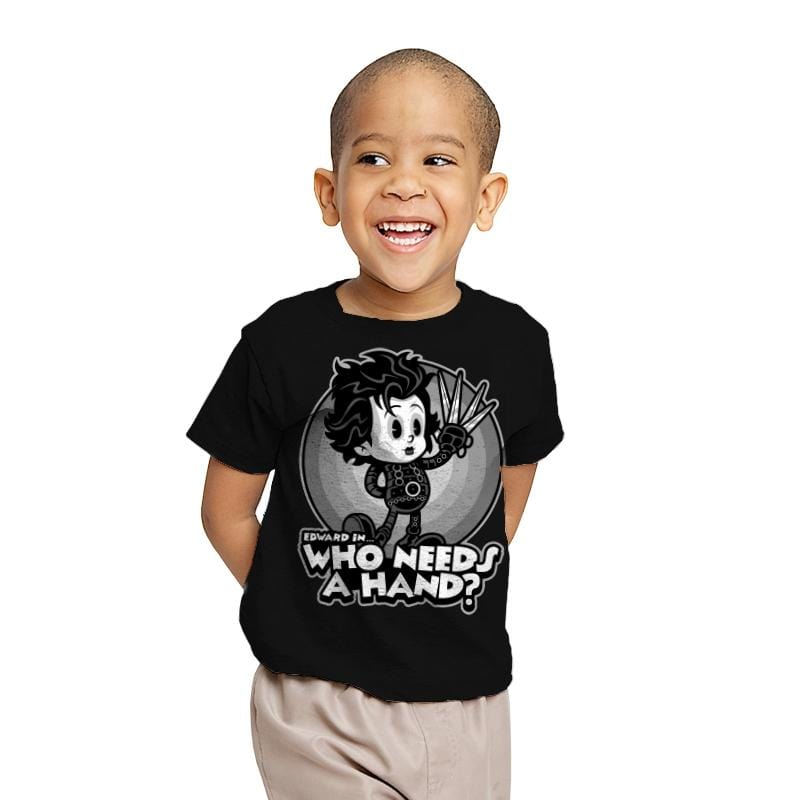 Who Needs A Hand? - Youth T-Shirts RIPT Apparel X-small / Black