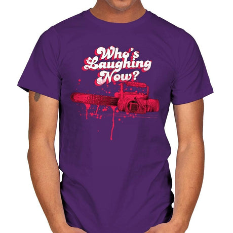 Who's Laughing Now? - Mens T-Shirts RIPT Apparel Small / Purple