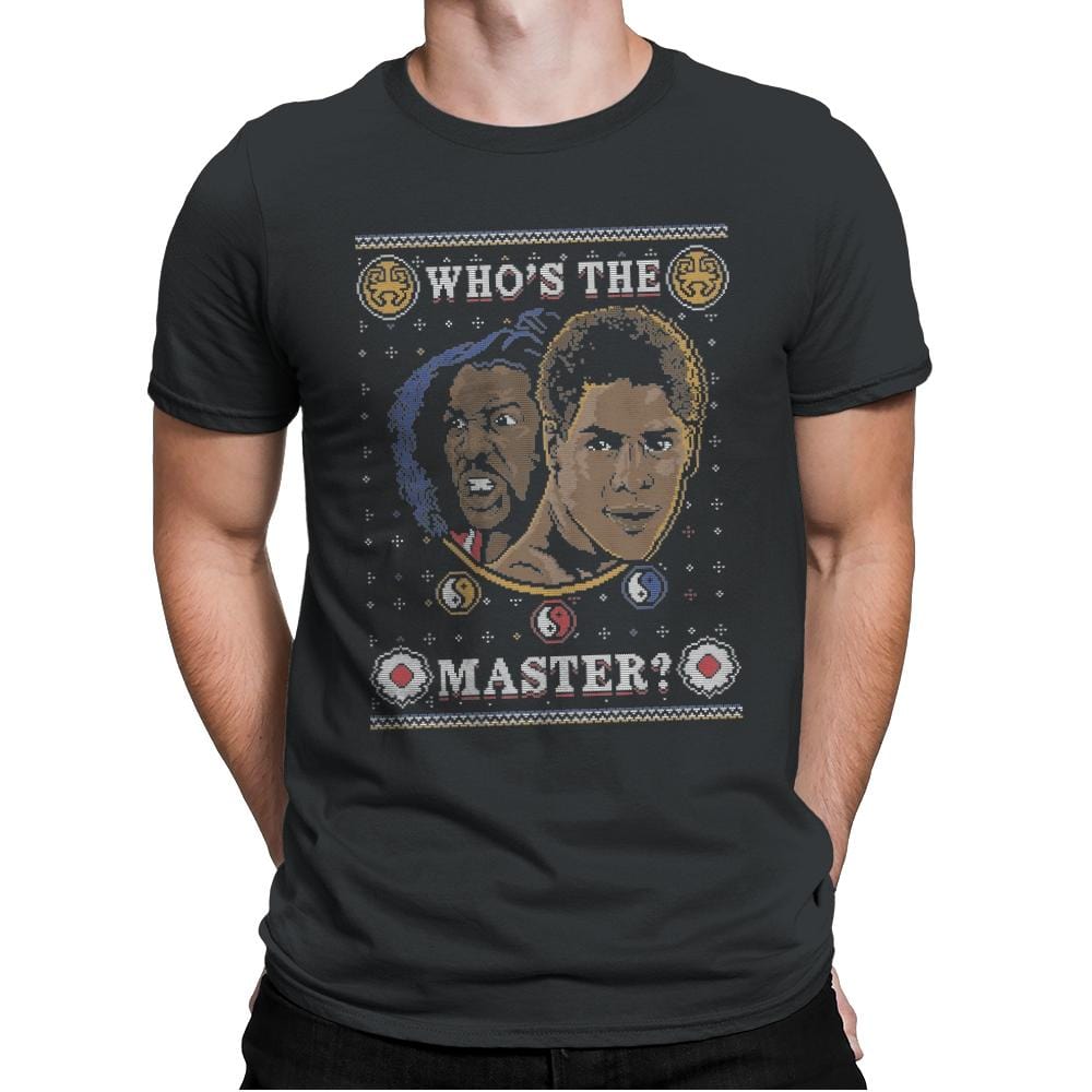 Who's The Master - Ugly Holiday - Mens Premium T-Shirts RIPT Apparel Small / Heavy Metal