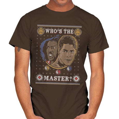 Who's The Master - Ugly Holiday - Mens T-Shirts RIPT Apparel Small / Dark Chocolate