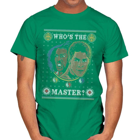 Who's The Master - Ugly Holiday - Mens T-Shirts RIPT Apparel Small / Kelly Green