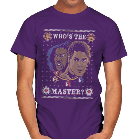 Who's The Master - Ugly Holiday - Mens T-Shirts RIPT Apparel Small / Purple