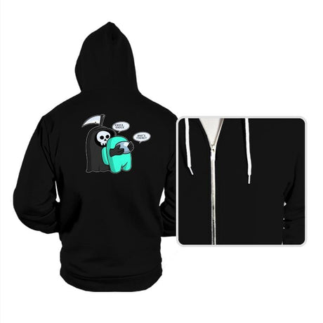 Who's There? - Hoodies Hoodies RIPT Apparel Small / Black