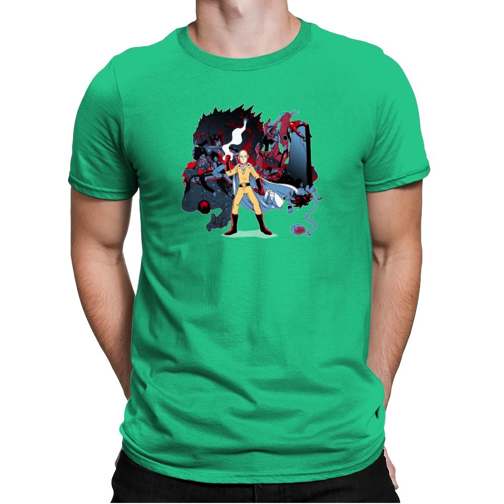 Who Would Win Exclusive - Anime History Lesson - Mens Premium T-Shirts RIPT Apparel Small / Kelly Green