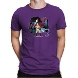 Who Would Win Exclusive - Anime History Lesson - Mens Premium T-Shirts RIPT Apparel Small / Purple Rush