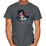 Who Would Win Exclusive - Anime History Lesson - Mens T-Shirts RIPT Apparel Small / Charcoal