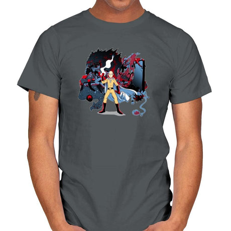 Who Would Win Exclusive - Anime History Lesson - Mens T-Shirts RIPT Apparel Small / Charcoal