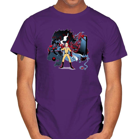 Who Would Win Exclusive - Anime History Lesson - Mens T-Shirts RIPT Apparel Small / Purple