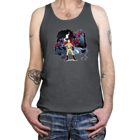 Who Would Win Exclusive - Anime History Lesson - Tanktop Tanktop RIPT Apparel X-Small / Asphalt