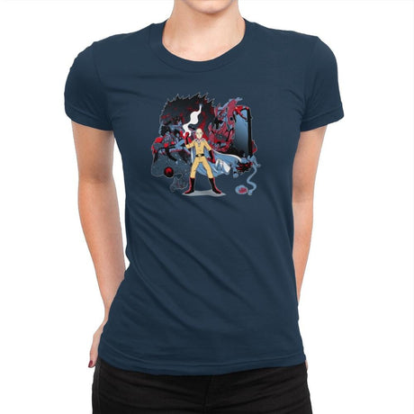 Who Would Win Exclusive - Anime History Lesson - Womens Premium T-Shirts RIPT Apparel Small / Midnight Navy