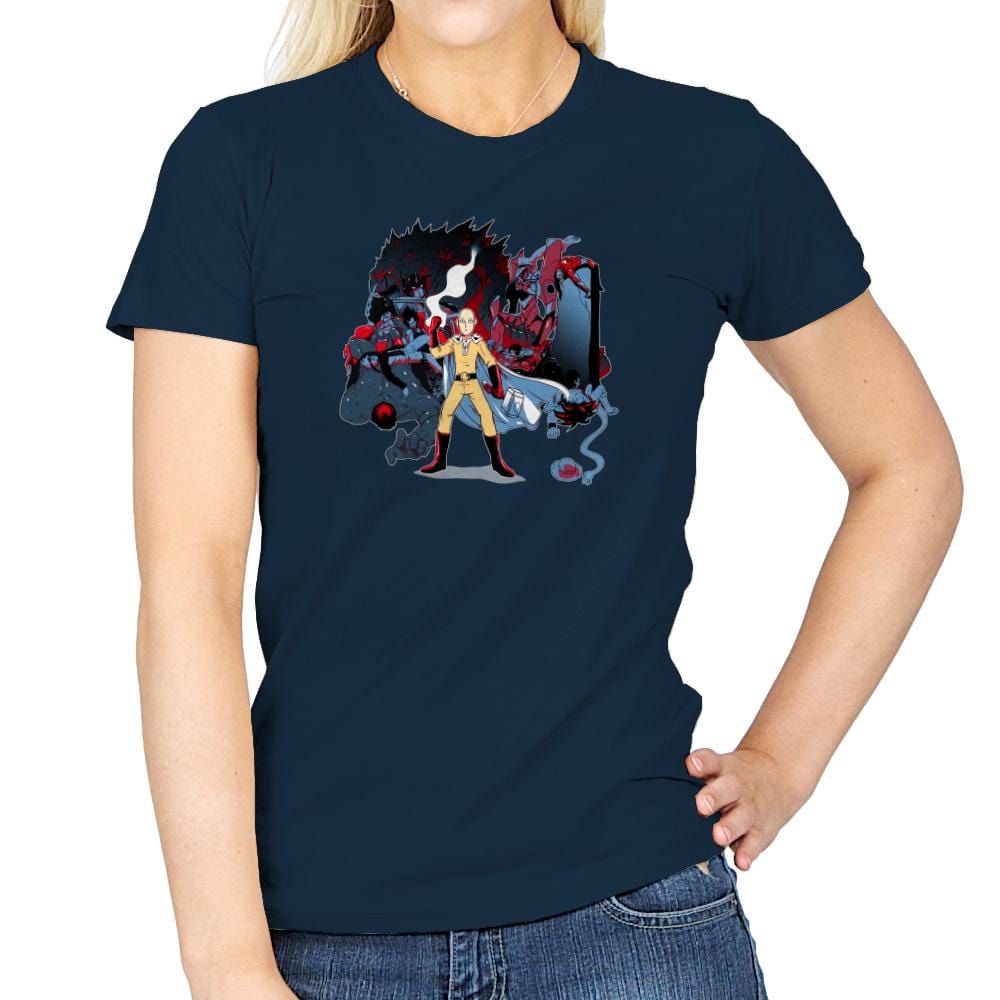 Who Would Win Exclusive - Anime History Lesson - Womens T-Shirts RIPT Apparel Small / Navy