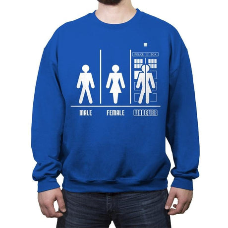 WHOever - Crew Neck Sweatshirt Crew Neck Sweatshirt RIPT Apparel Small / Royal