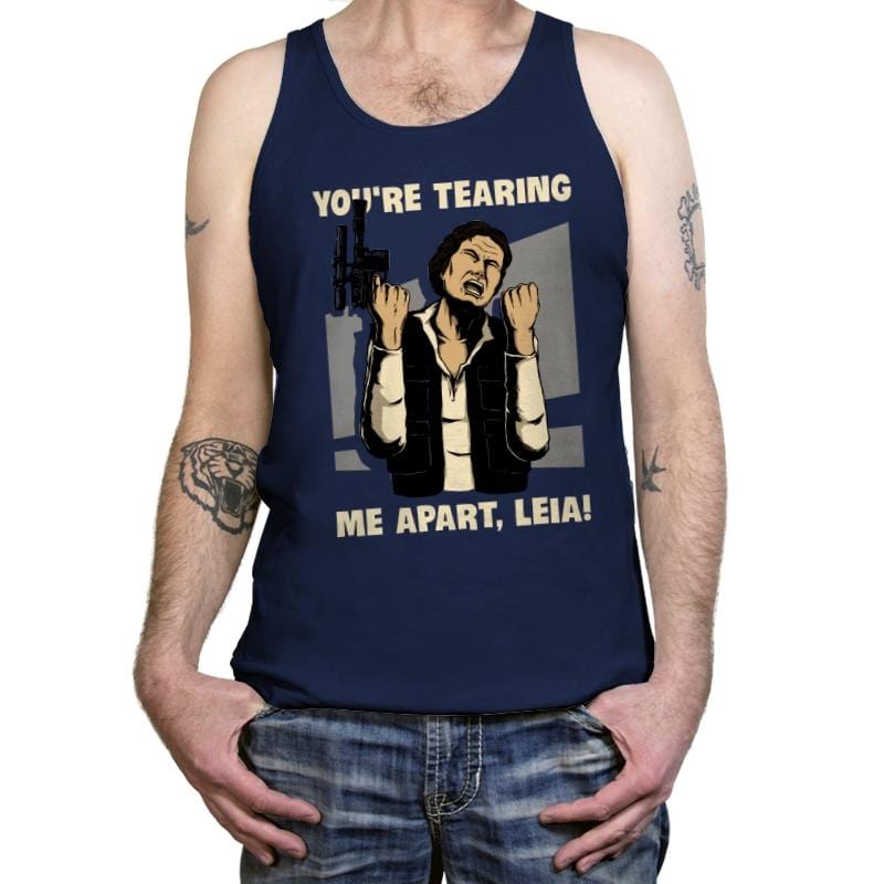 Why Leah, Why! - Tanktop Tanktop RIPT Apparel X-Small / Navy