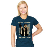 Why Leah, Why! - Womens T-Shirts RIPT Apparel Small / Indigo