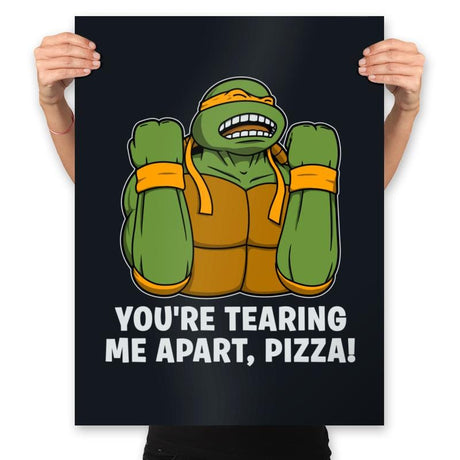 Why Pizza, Why! - Prints Posters RIPT Apparel 18x24 / Black