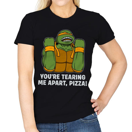 Why Pizza, Why! - Womens T-Shirts RIPT Apparel Small / Black