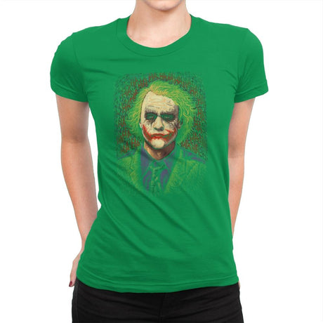 Why So Post Impressionist? - Pop Impressionism - Womens Premium T-Shirts RIPT Apparel Small / Kelly Green