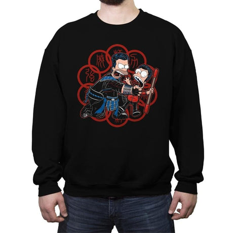 Why You Little Bus Boy - Crew Neck Sweatshirt Crew Neck Sweatshirt RIPT Apparel Small / Black