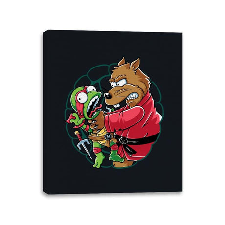 Why You Little Turtle Raph - Canvas Wraps Canvas Wraps RIPT Apparel 11x14 / Black