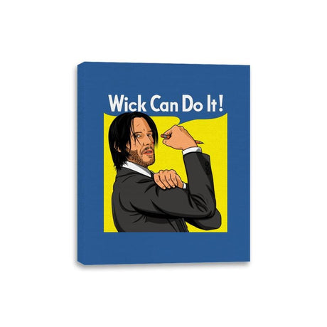 Wick Can Do It! - Canvas Wraps Canvas Wraps RIPT Apparel 8x10 / Royal