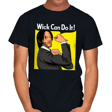 Wick Can Do It! - Mens T-Shirts RIPT Apparel Small / Black