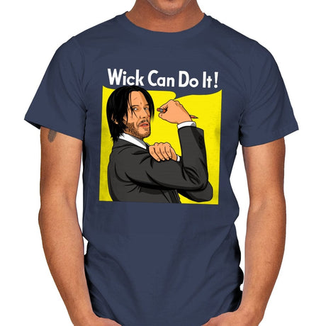 Wick Can Do It! - Mens T-Shirts RIPT Apparel Small / Navy