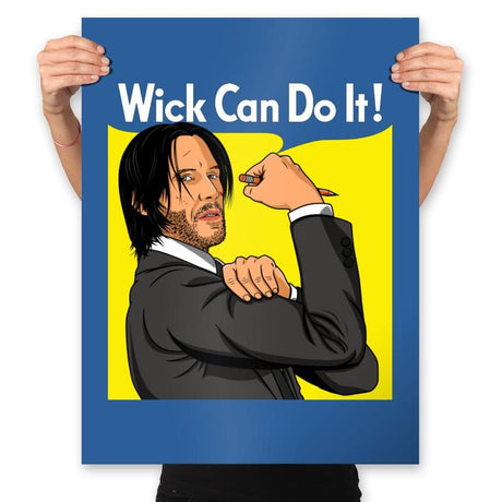 Wick Can Do It! - Prints Posters RIPT Apparel 18x24 / Royal