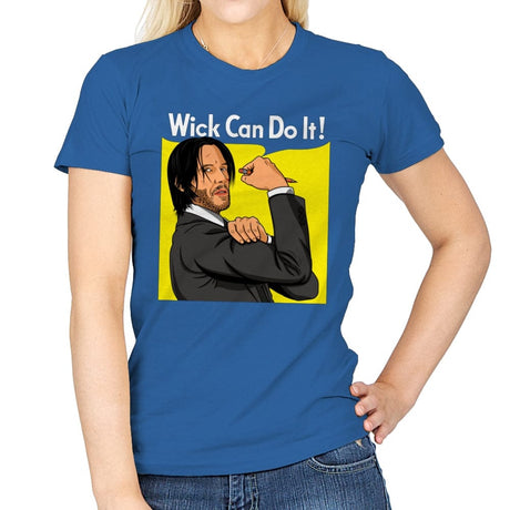 Wick Can Do It! - Womens T-Shirts RIPT Apparel Small / Royal