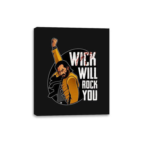 Wick Will Rock You - Canvas Wraps Canvas Wraps RIPT Apparel 8x10 / Black