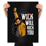 Wick Will Rock You - Prints Posters RIPT Apparel 18x24 / Black