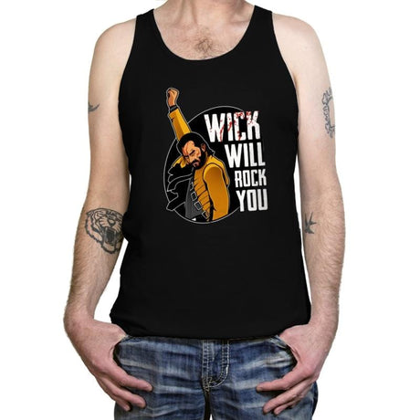 Wick Will Rock You - Tanktop Tanktop RIPT Apparel X-Small / Black